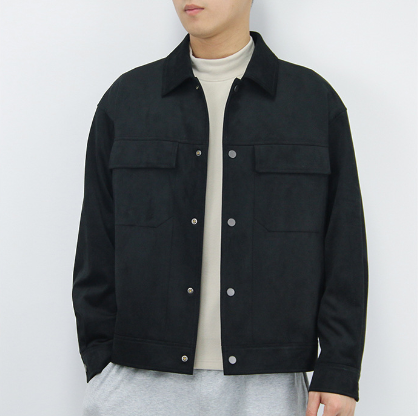 Men's Classic Buttoned Jacket