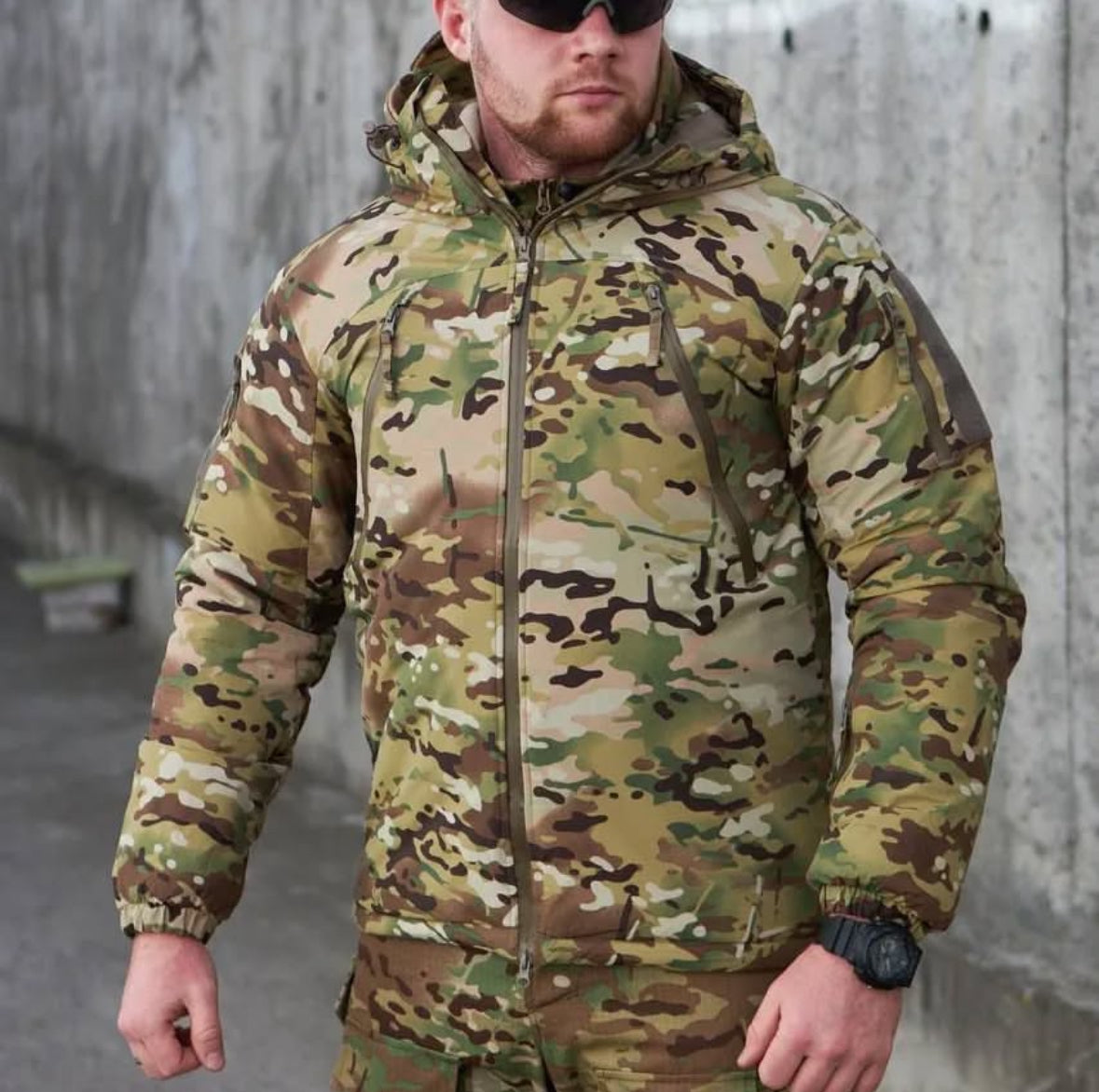 Men's Camouflage Hooded Jacket