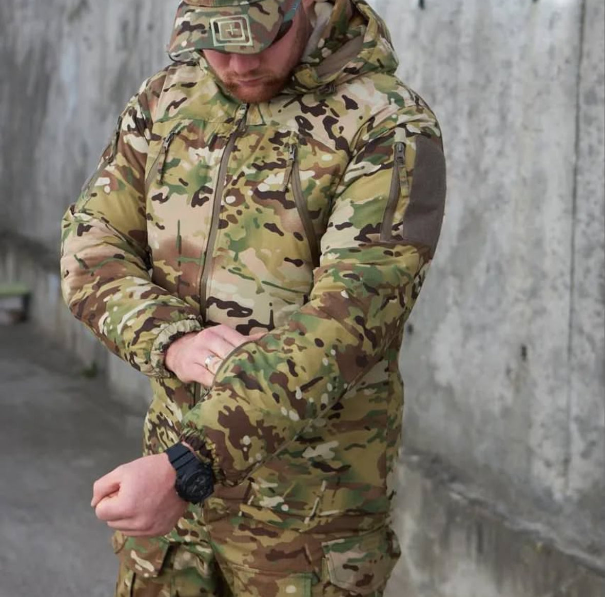 Men's Camouflage Hooded Jacket