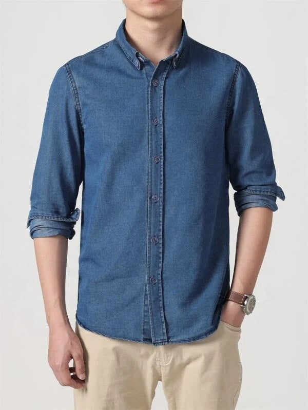 Men’s Long Sleeve Denim Shirt