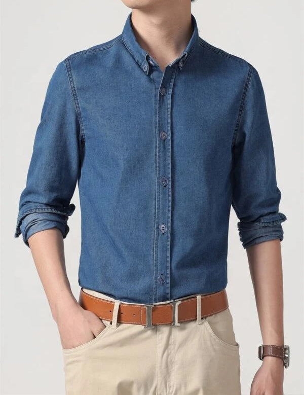 Men’s Long Sleeve Denim Shirt