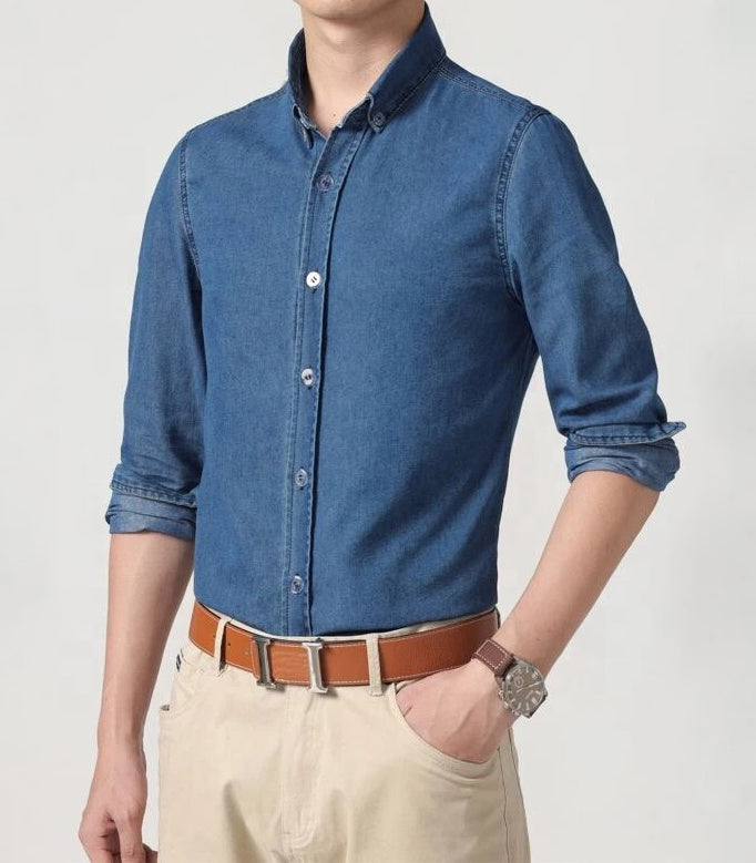 Men’s Long Sleeve Denim Shirt