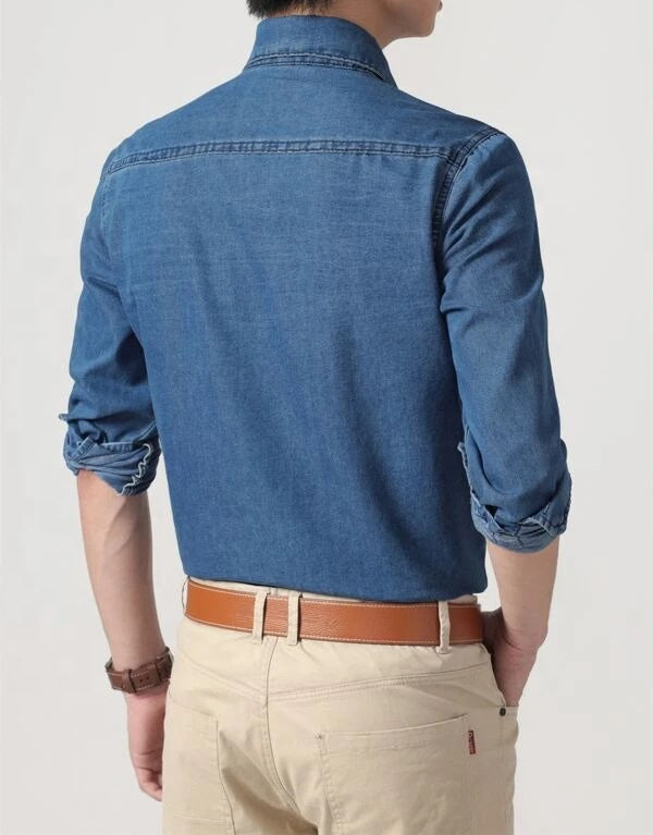 Men’s Long Sleeve Denim Shirt