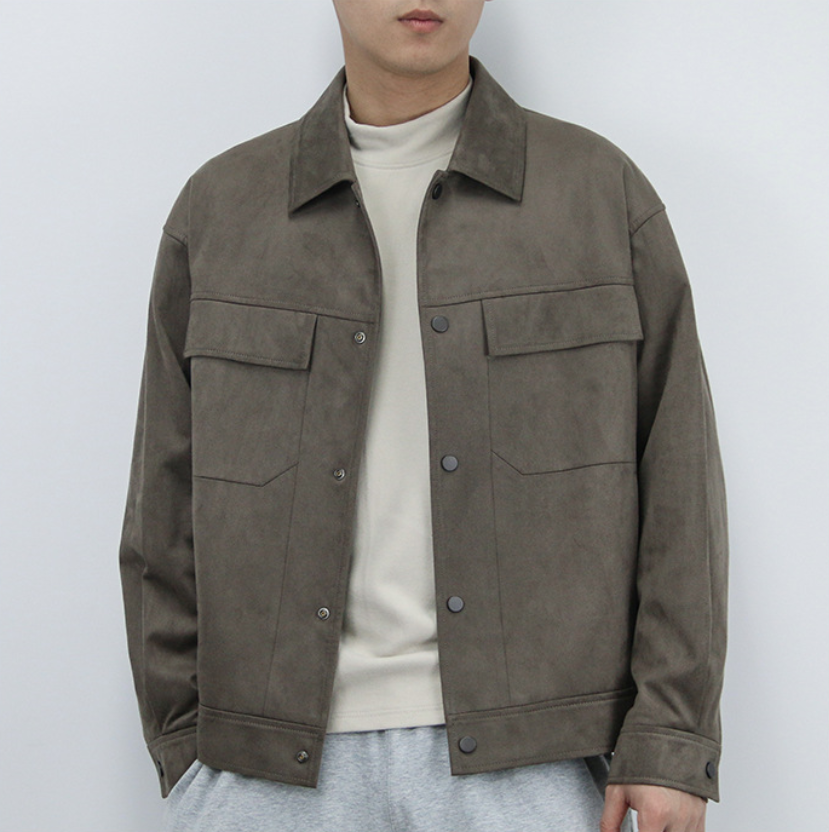 Men's Classic Buttoned Jacket