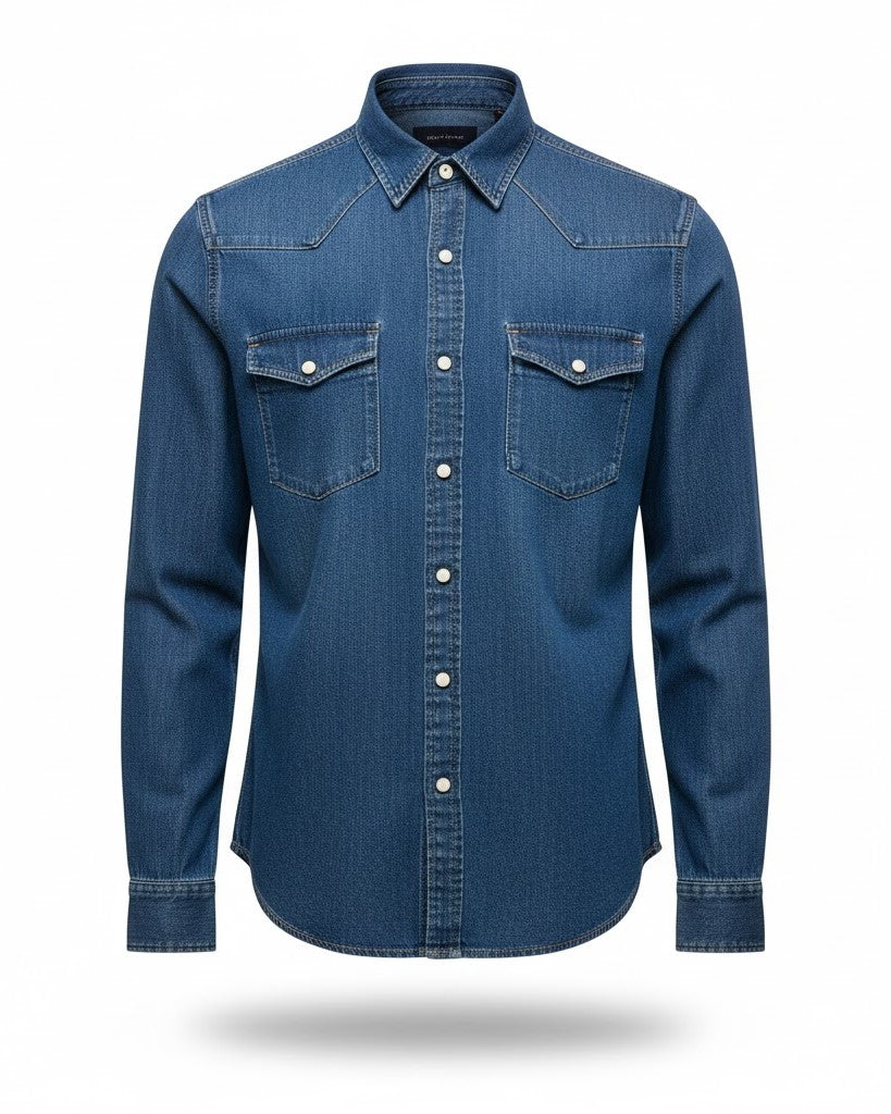 Men’s Long Sleeve Denim Shirt